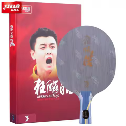 Original Dhs Hurricane Hao Table Tennis Blade For Ping Pong Racket 5 Pure Wood Wang Hao National Tea