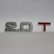 1 Piece 2.0T 3D Emblem 2.0 T Car Trunk Badge Sticker VW Rear Decal GTI 3E5P
