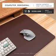 แผ่นรองเมาส์หนังขนาดใหญ่พิเศษแป้นพิมพ์ป้องกันการลื่นเหมาะสำหรับพีซีแล็ปท็อปโต๊ะทำงานสีสันหลากหลาย 80