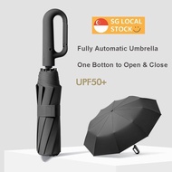 Large Umbrella With Hook 105cm 125cm Handle Umbrella Automatic Umbrella UV Light Umbrella Windproof 