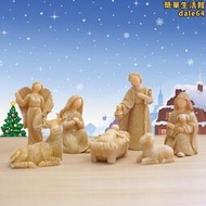 馬槽組擺件宗教耶穌誕生十件套樹脂擺件工藝品裝飾