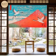 Kitchen Door Curtain Japanese Style Half Curtain Hotel Restaurant Cloth Curtain Japanese Restaurant Decoration Noren