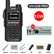 FGTRE Baofeng G28 UV Pro 10W ไร้สายความถี่ในการคัดลอกวิทยุสื่อสาร999CH USB Type-C อัพเกรดเครื่องรับส