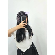 HANDMADE STAR BEANIE HAT/Beabadoobee STAR EARFLAP/STAR HAT/CAT HAT BEANIE/CUTE BEANIE HAT VIRAL/FASH