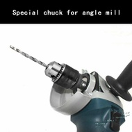 Mini Electric Drill Chuck Angle Grinder Drill Chuck with Key Lathe Accessories