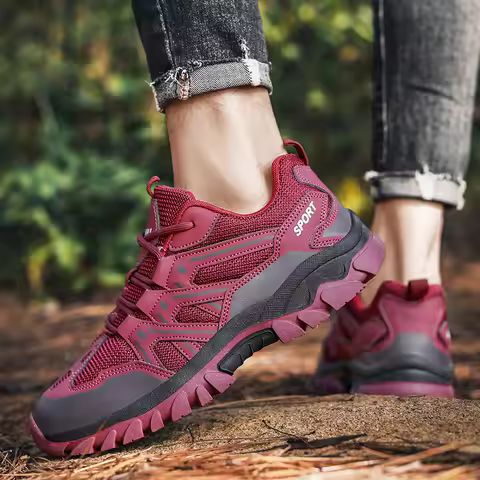 Women's Outdoor Trekking Hiking Shoes Spring Autumn Anti-Slip Mountain Sneakers Comfortable Tracking