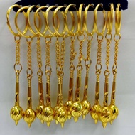 Hanuman Gold & Colourfull Gada Keychain - 1pc