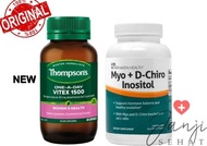 Paket Pcos Thompson Vitex 1500 + Myo + D-Chiro Inositol Original