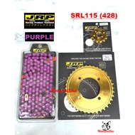 Rantai JRP (PURPLE) Sprocket JRP (GOLD 428) Set Yamaha SRL115-Fi JRP Thailand