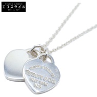Tiffany & Co.) Return to Tiffany 迷你雙心吊牌項鍊，925 純銀，2.9 克 [二手]