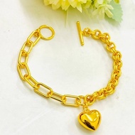 SM   EMAS KOREA/BANGKOK GELANG/RANTAI GELANG TANGAN PAPER CLIP/CAKUK TO  FREE COP916/FAST SHIPPING/B