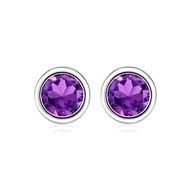 SK Jewellery Brilliant Amethyst Gem Earrings