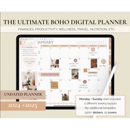 Digital Planner Undated, Goodnotes Planner, 2024 2025 Undated Digital Planner, Daily Digital Planner