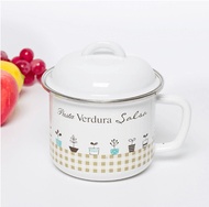 Retro thick enamel cup cold water cup tea pot enamel pot baby food supplement cup