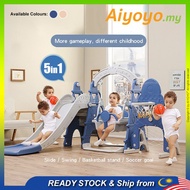 5 In 1 Indoor Slide Swing Combination Baby Small Playground Children Slide Kids Playground