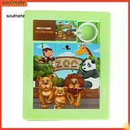soulmate|  3Pcs Slide Pattern Puzzle Hand-eye Coordination Burrs-free Accessory Brain Teaser Slide P