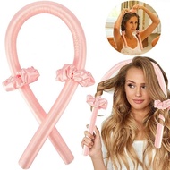3PCS Heatless Curling Rod Set Hair Curlers Headband No Heat Silk Curls Ribbon Hair Rollers Sleeping 