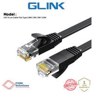 GLINK 1.8M / 3.0M / 5.0M / 10M CAT 6 Flat Patch Cord LAN Network Gigabit Ethernet Cable CAT6