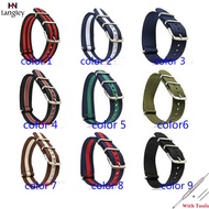 Zhangeer 18Mm 20Mm 22Mmสายนาฬิกาข้อมือไนลอนNatoสำหรับนาฬิกาข้อมือผู้ชายและผู้หญิงผ้าใบBreathableกีฬา