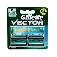 Gillette Vector Plus Refill 4'S Razor Refill