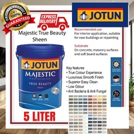 JOTUN 5 LITER MAJESTIC SHEEN  INTERIOR  WALL PAINT / CAT DINDING DALAM RUMAH KILAT/ WASHABLE PAINT