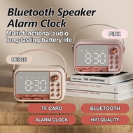 Digital Alarm Clock with Audio Speaker Small Bluetooth Speaker