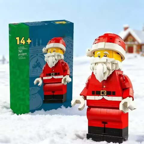Hot In FIT 40820 Large Santa Claus Building Blocks Assembly Bricks Toys For Kids Adults Christmas Ho