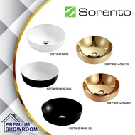 SORENTO ULTRA THIN EDGE COUNTER TOP / TABLE TOP WASH BASIN SRTWB1409/SRTWB1409-BW/SRTWB1409-BL/SRTWB