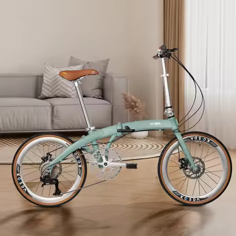 Folding 22-inch Aluminum alloy Bike Outdoor Portable Adult Bicycle Disc Brake 451 Wheel Men And Wome