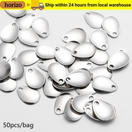 HORIZO 50pcs Fishing Attractor Spinner Bass Sequin Vibration VIB Lure