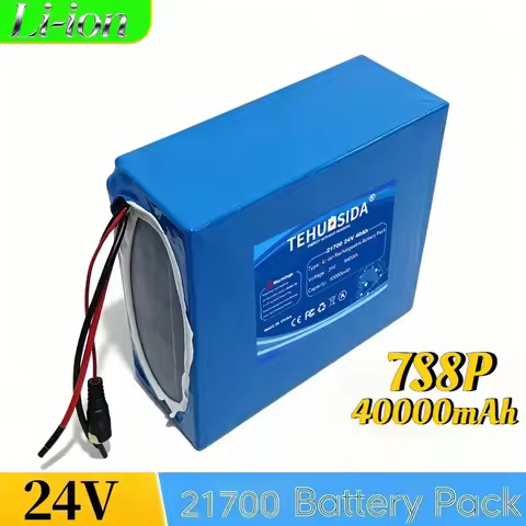 21700 24V40000mAh 7S8P Li-ion Rechargeable Battery High Power 30A BMS Electric Vehicle Scooter Recha