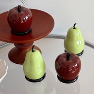 Ins Style Toothpick Boxes Pear Apple Shape Cotton Swab Box Home Table Decor 牙签盒 棉签盒
