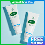 Acnes | อะคเนส คลียร์ แอนด์ สีขาว ครีมวอช 100 กรัม x2 ชิ้น