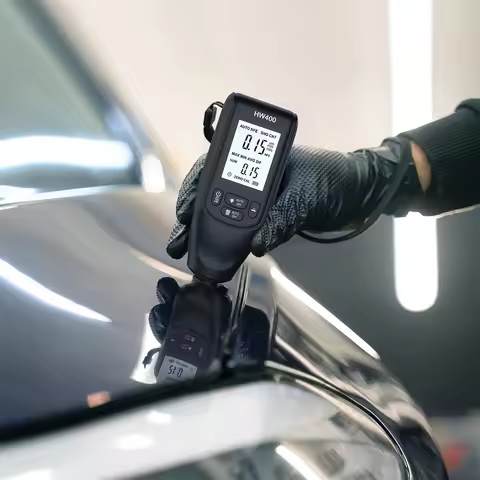 HW-400 Digital Paint Thickness Gauge 0-2000UM Paint Mil Thickness Tester Car Coating Thickness Meter