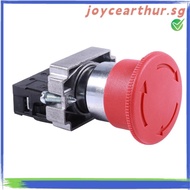 {joycearthur.}22mm NC Red Mushroom Emergency Stop Push Button Switch 600V 10A ZB2-BE102C XB2-BS542X1