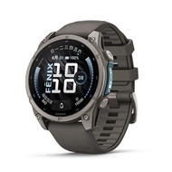 GARMIN Fenix 9 47mm AMOLED Sapphire Titanium Smart Watch - Pebble grey