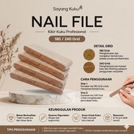 Dear Nail File Grid 180/240 Contents 50 Pcs | Professional Salon Nail File