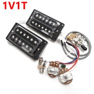 1T Humbucker Pickup Wilkinson สำหรับ Gibson สะพานและปิ๊คอัพ1V 4C บังเหียนมีสาย