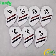 LANFY Golf Wedge Cover, PU Leather Angle Club Sand Wedge Headcover, Universal Big Number 48 50 52 54