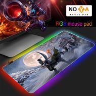 [one piece] NOYA Big Promotion Marble Keyboard Mat Desk Mat Durable Desktop Mousepad Rubber Gaming Small extended mousepad xl RGB charging mouse pad