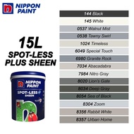15L NIPPON PAINT INTERIOR WALL SPOT-LESS PLUS SHEEN BLACK GREY
