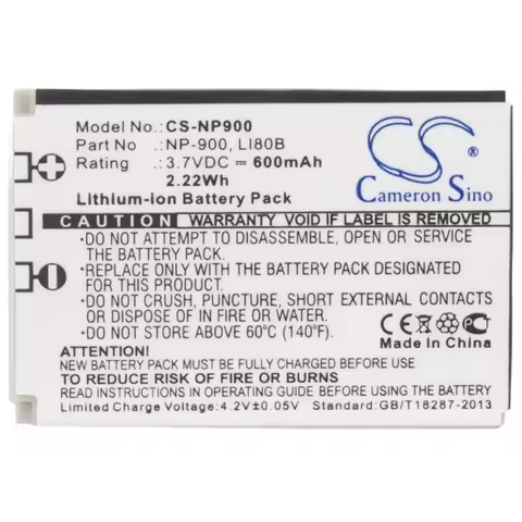 Kyocera Camera Battery Replacement - Rechargeable Li-ion 3.7V 600mAh for EZ 4033, DS5331, T830, V55,