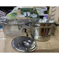 NEW Cooking pot 3in1 kukus rebus goreng/Deepfryer /Panci Penggoreng kentang