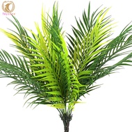 1pc/2pcs Artificial Fake Palm Leaves 9-branches Tropical Jungle Plants For Tropical Party Zoo Home D