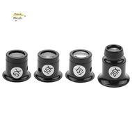 4PCS Loupe Eyeglass Magnifiers Set 5X 10X 15X 20X Watch Repair Loupe Magnifier Set Magnifying Glass 