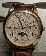 OMEGA Louis Brandt萬年曆黃金月相1750300 18K自動機械錶