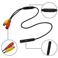 Wire Harness Camera Signal Harness 4-Pin Adapter Connector Male To CVBS RCA Female Reverse Camera
