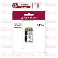 M.2 2242 SSD 512 GB:MTS430S(R max 560 MB/s : W max 500 MB/s) : Transcend : รับประกัน 5 ปี  มีใบกำกับ