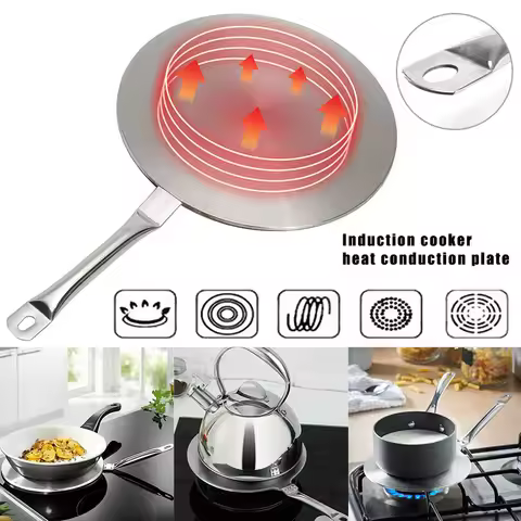 Induction Hob Converter Heat Diffuser Disc Adapter Plate Saucepan Pot Tool 21.5/19.5cm /23.5CM Cooki
