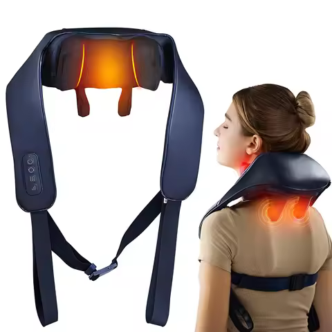Neck Massager Shiatsu Back Neck Massager with Heat Electric Massager for Back Shoulder Neck Leg Deep